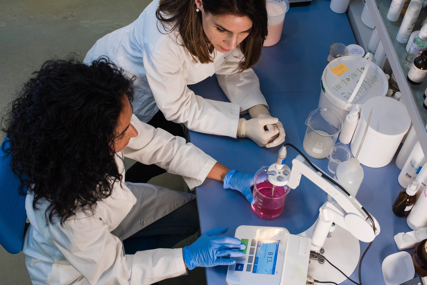 Female Chemical Engineers Female Chemists Working in a Lab